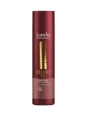 Finální Výprodej LONDA Velvet Oil Argan Oil Conditioner 250ml - regenerační kondicioner s arganovým olejem
