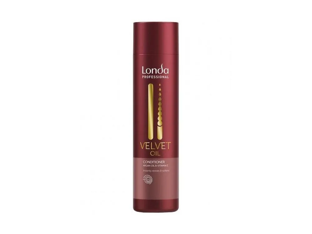 Finální Výprodej LONDA Velvet Oil Argan Oil Conditioner 250ml - regenerační kondicioner s arganovým olejem