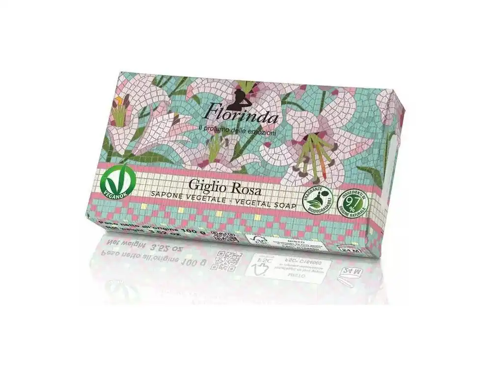 Florinda Rostlinné mýdlo Giglio Rosa 100 g Omezená Nabídka