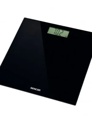 Akční Nabídka SENCOR SBS 2300BK Black Elegant Glass Scale - osobní váha, černý skleněný povrch