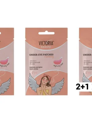 Časově Omezené Victoria beauty Hydrogelová prosvětlující oční maska s kyselinou hyaluronovou AKCE 2+1 ZDARMA 3 páry 6 ks