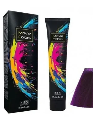 Vysoce Kvalitní BES Movie Colors Violet - gelová barva na vlasy bez amoniaku 170ml - fialová