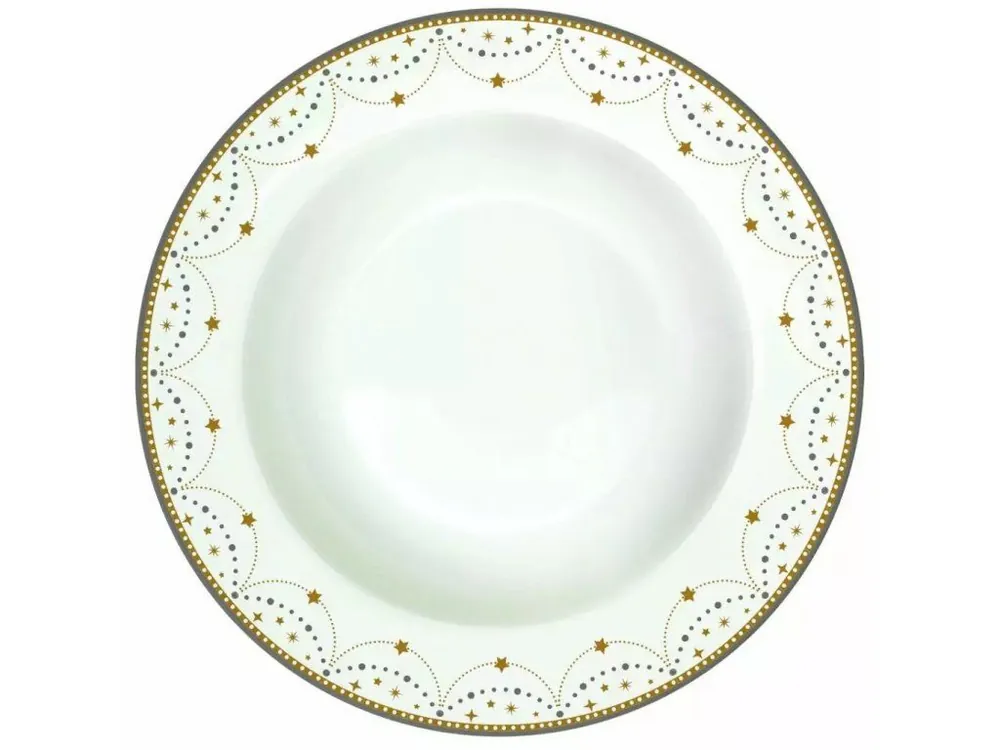 Pouze Dnes Easy Life Porcelánový polévkový talíř Royal Nutcracker 21,5×21,5 cm
