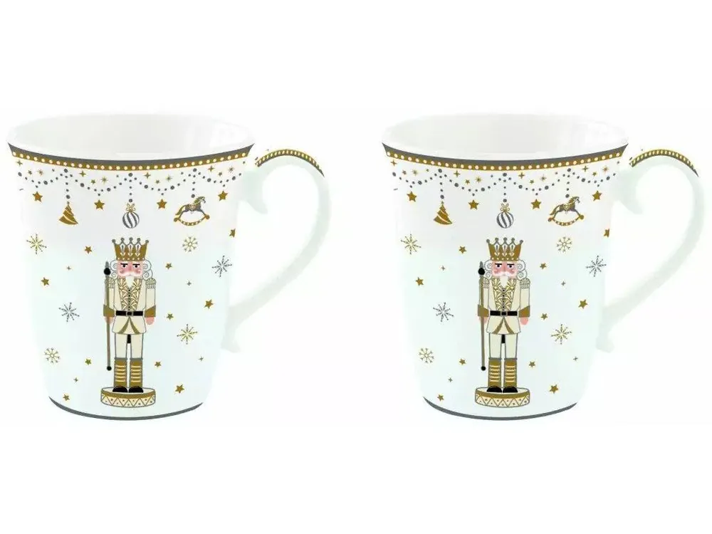 Sleva Easy Life Porcelánové hrnky Royal Nutcracker (královský Louskáček) 2x275 ml