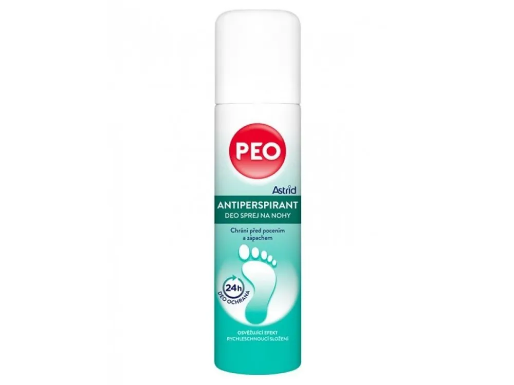 ASTRID PEO Antiperspirant spray na nohy 150ml - zamezuje pocení a vzniku zápachu Levný