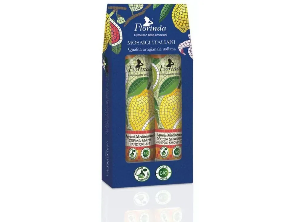 Levný Florinda Dárková sada krému na ruce a sprchového šamponu Mosaico Limone 2x30 ml