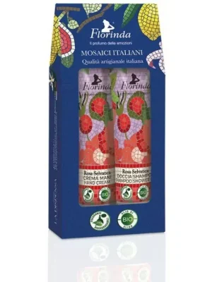 Florinda Dárková sada krému na ruce a sprchového šamponu Rosa Selvatica 2x30 ml 2 ks Vrácení Zdarma