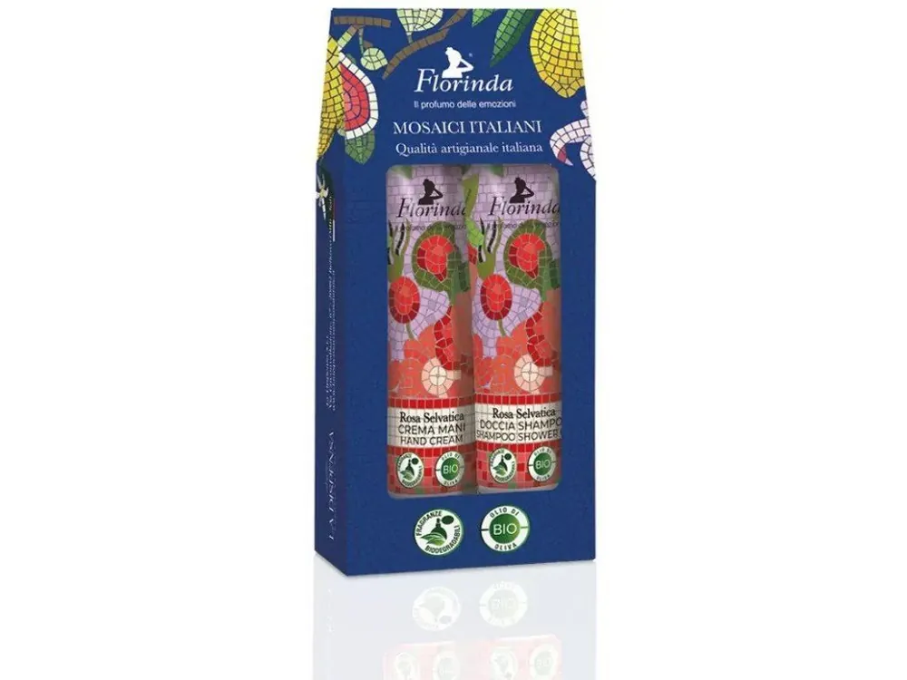 Florinda Dárková sada krému na ruce a sprchového šamponu Rosa Selvatica 2x30 ml 2 ks Vrácení Zdarma