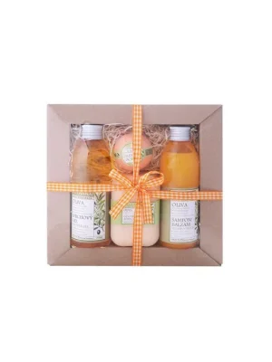 BOTANICO Dárková sada OLIVA šampon/balzám 200 ml, sprchový gel 200 ml, balistik do koupele 50 g, glycerínové mýdlo 200 g 4 ks Přímo Od Výrobce