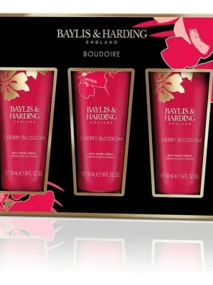 Baylis & Harding Boudoire Cherry blossom Dárková sada péče o ruce 3x50 ml 3 ks Bezpečná Platba