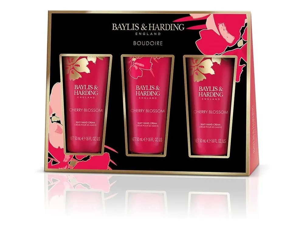 Baylis & Harding Boudoire Cherry blossom Dárková sada péče o ruce 3x50 ml 3 ks Bezpečná Platba