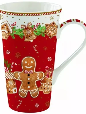 Ihned K Objednání Easy life Porcelánový hrnek velký Fancy Gingerbread v dárkové krabičce 600 ml