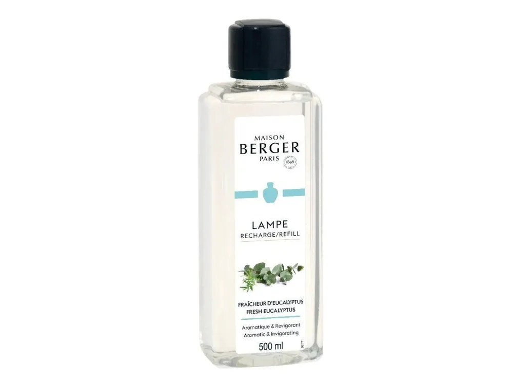 Speciální Cena MAISON BERGER PARIS Fresh Eucalyptus/Čerstvý eukalyptus náplň do katalytické lampy 500 ml
