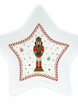 Cenový Hit Easy Life Porcelánová miska Nutcracker Twist hvězdička v dárkové krabičce15×15×5 cm