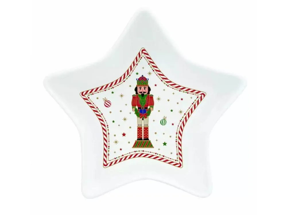 Cenový Hit Easy Life Porcelánová miska Nutcracker Twist hvězdička v dárkové krabičce15×15×5 cm