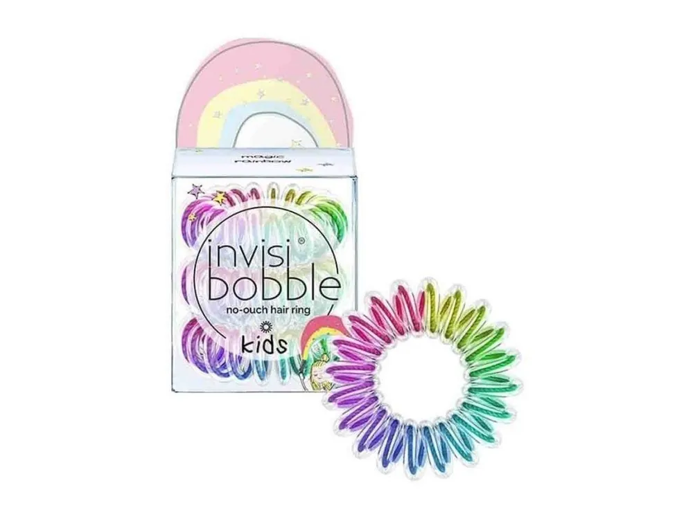 Speciální Cena INVISIBOBBLE Original Kids Magic Rainbow 3ks - Spirálové gumičky do vlasů - duhové