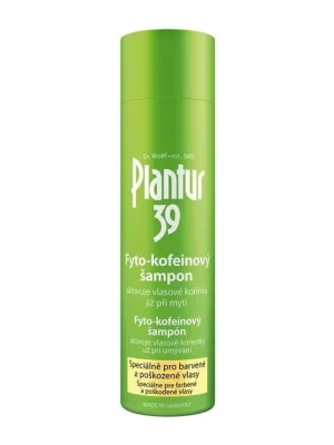 Originální PLANTUR 39 Fyto-kofeinový šampon proti padání vlasů na barvené a poškozené vlasy 250ml
