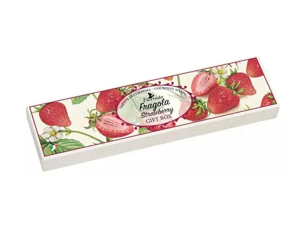 Kup Teď Florinda Dárková kazeta s mýdly Fragola (jahoda) 4x25 g