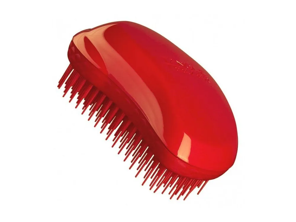 TANGLE TEEZER Original Thick and Curly - kartáč pro husté a kudrnaté vlasy - červený Speciální Cena