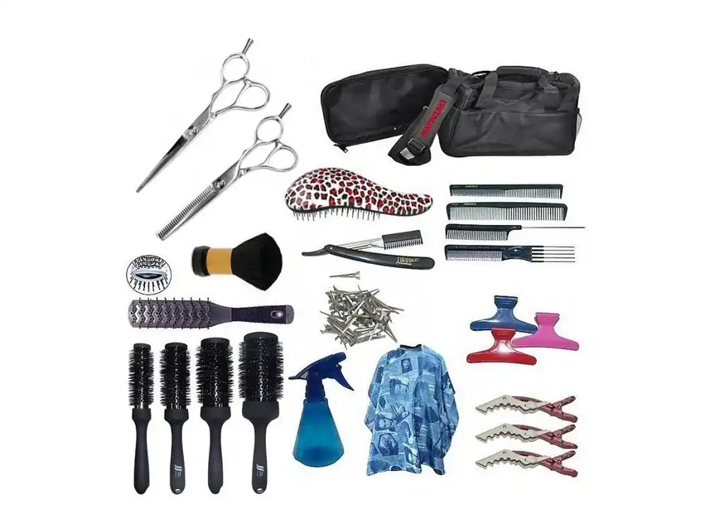 Jen Po Omezenou Doba EKONOM Kansai Left Kadeřnický učňovský set pro leváky v textilní tašce