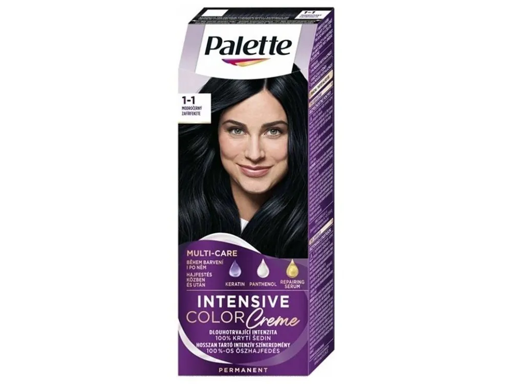 SCHWARZKOPF Palette C1 (1-1) Intensive Color Creme - barva na vlasy - Modročerná Omezená Nabídka