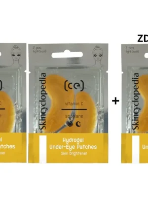 Skincyclopedia AKCE 2+1 ZDARMA Hydrogelové oční masky s vitamínem C 1 3 páry/ 6 ks Zlevněný