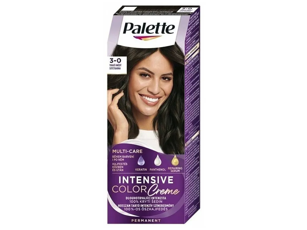 Levný SCHWARZKOPF Palette N2 (3-0) Intensive Color Creme - barva na vlasy - Tmavě hnědá