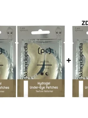 Skincyclopedia AKCE 2+1 ZDARMA Hydrogelové oční masky s kofeinem a peptidy 3 páry/6 kusů Pouze Dnes