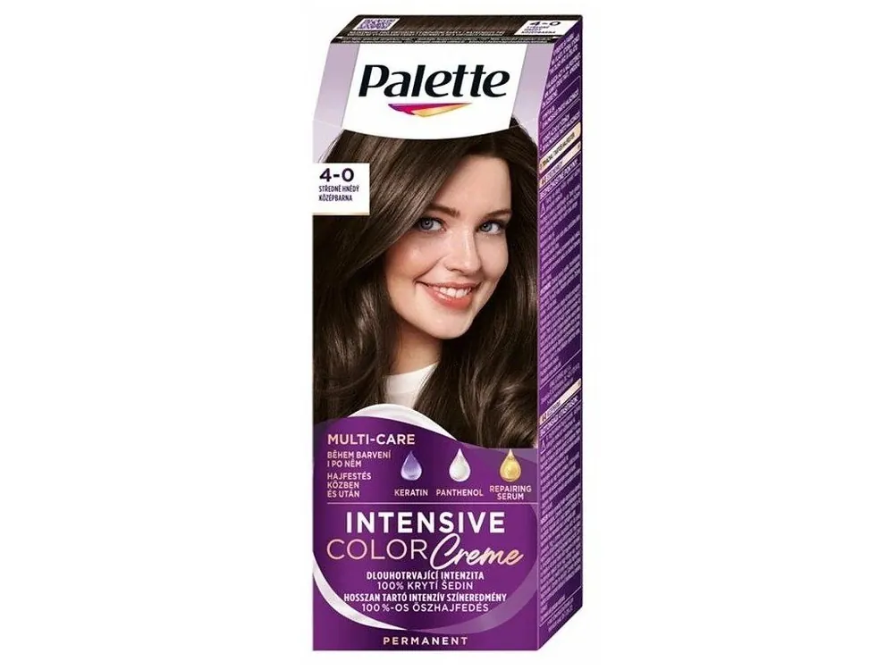 SCHWARZKOPF Palette N3 (4-0) Intensive Color Creme - barva na vlasy - Středně hnědá Značkový