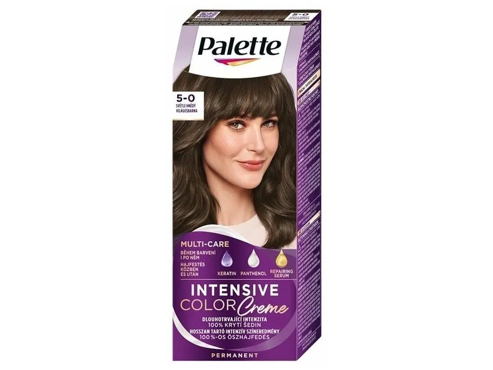 SCHWARZKOPF Palette N4 (5-0) Intensive Color Creme - barva na vlasy - Světle hnědá Finální Výprodej