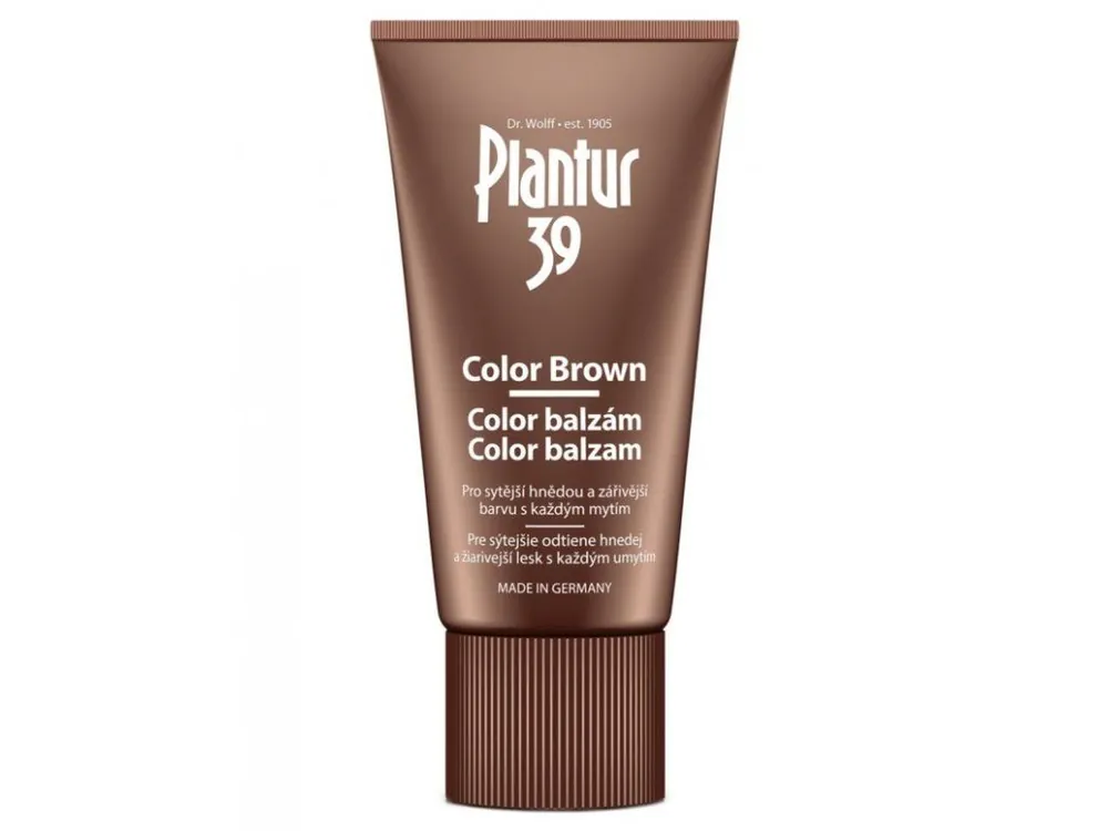 Horká Nabídka PLANTUR 39 Color Brown kofeinový balzám proti padání vlasů na hnědé vlasy 150ml