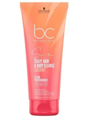 SCHWARZKOPF BC Sun Protect Scalp, Hair And Body Cleanse 200ml - sluneční šampon 3v1 Vysoce Kvalitní