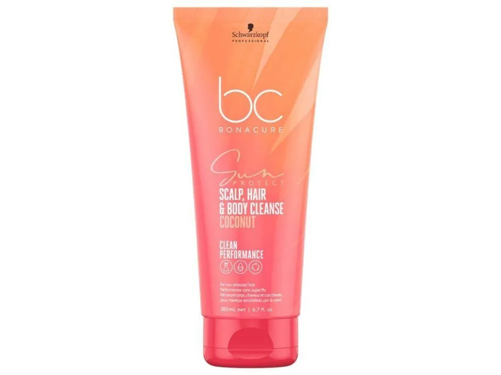 SCHWARZKOPF BC Sun Protect Scalp, Hair And Body Cleanse 200ml - sluneční šampon 3v1 Vysoce Kvalitní