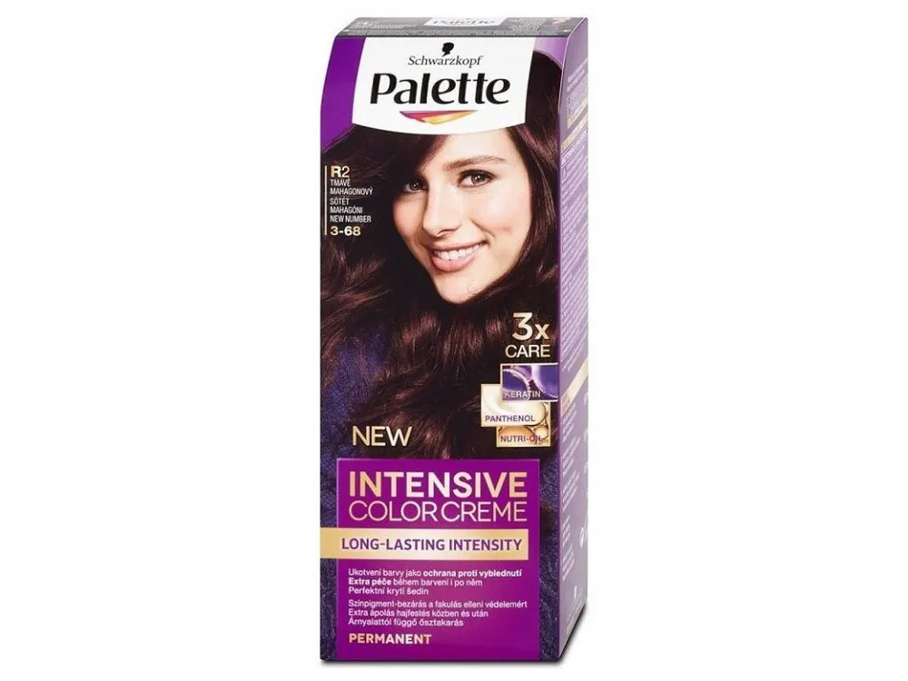 Ověřený SCHWARZKOPF Palette R2 (3-68) Intensive Color Creme - barva na vlasy - Tmavě mahagonová