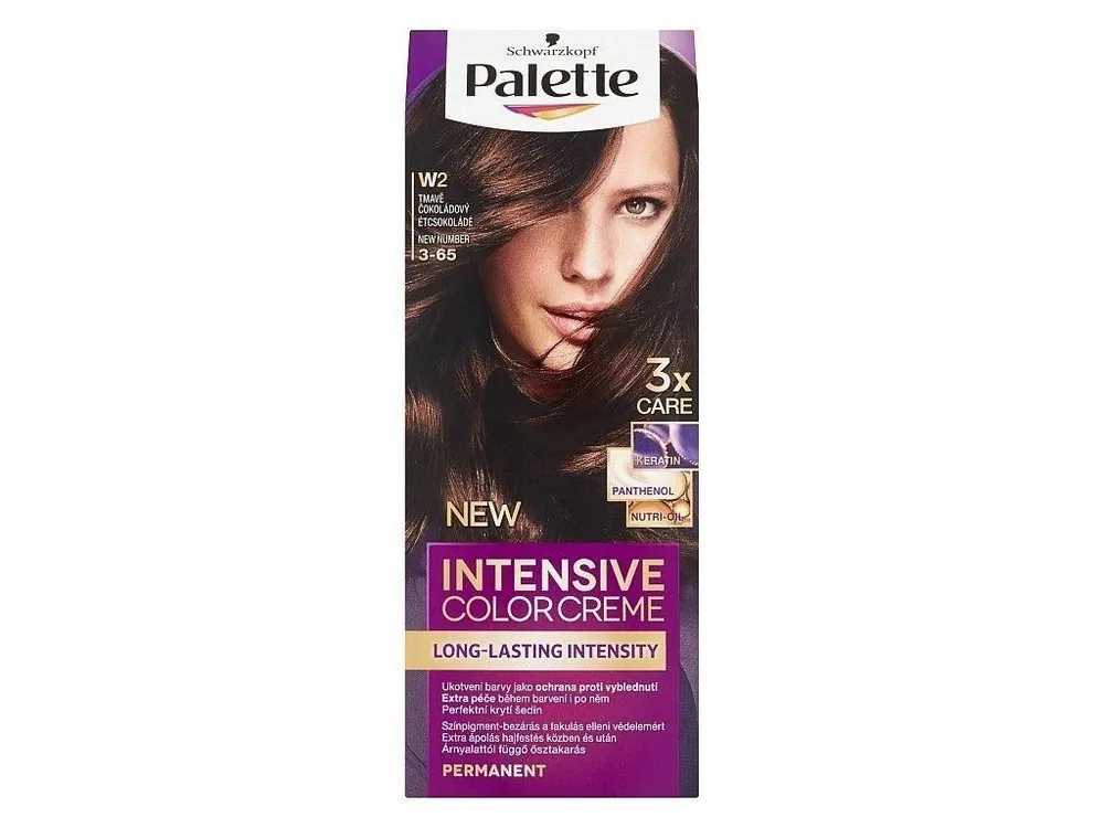 Dokud Zásoby Vydrží SCHWARZKOPF Palette W2 (3-65) Intensive Color Creme - barva na vlasy - Tmavě čokoládová