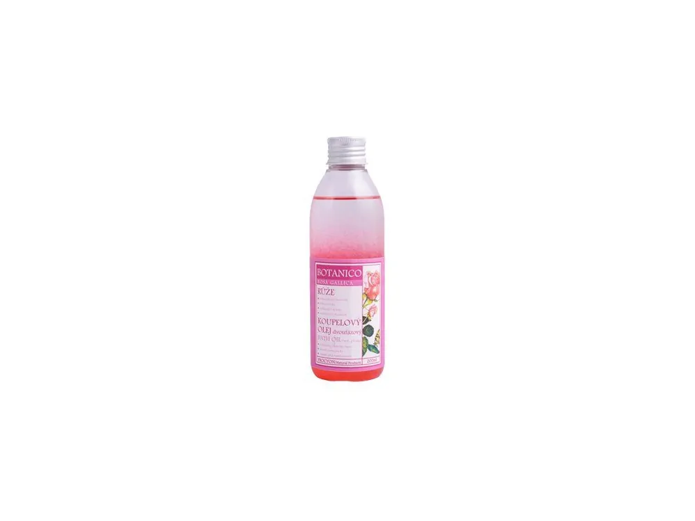 BOTANICO Růže koupelový olej s minerály z mrtvého moře relaxační dvoufázový 200 ml Novinka
