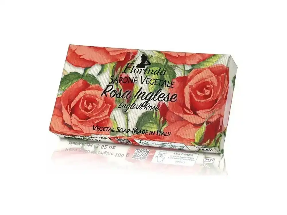 Florinda Rostlinné mýdlo Rosa inglese ( anglická růže ) 100 g Dokud Zásoby Vydrží