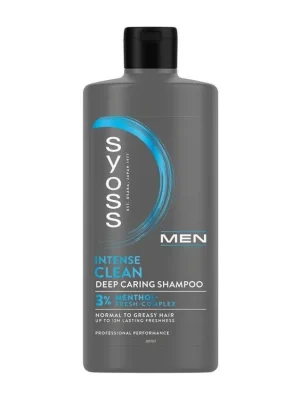 SYOSS MEN Intense Clean Shampoo 440ml - šampon pro muže na mastné vlasy Omezená Nabídka