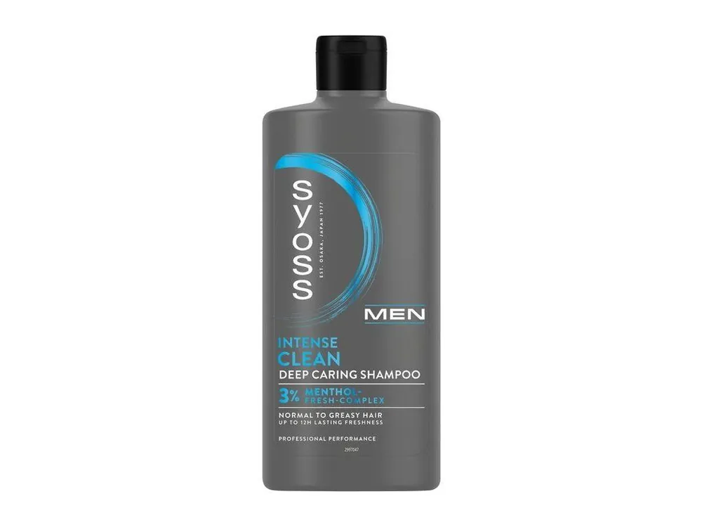 SYOSS MEN Intense Clean Shampoo 440ml - šampon pro muže na mastné vlasy Omezená Nabídka