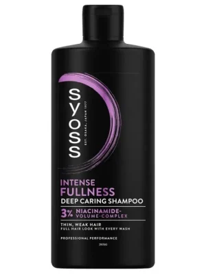 SYOSS Professional Intense Fullness Shampoo 440ml - šampon pro hustotu a objem vlasů Nová Kolekce