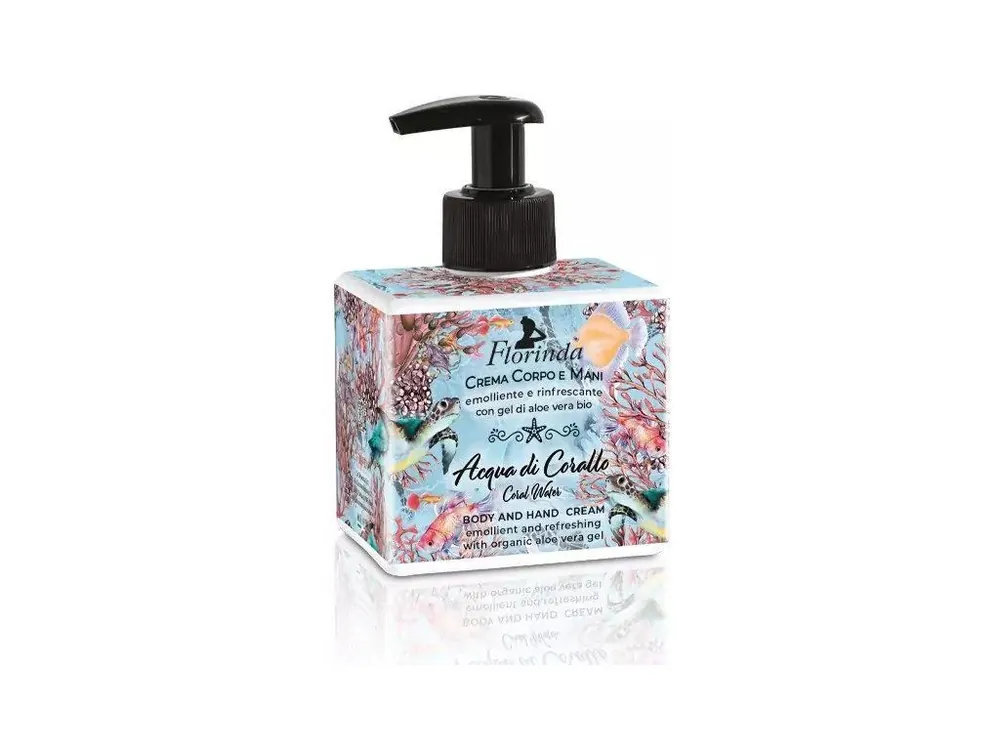 Kup Teď Florinda Tělový krém na ruce a tělo s pumpičkou Acqua Di Corallo 300 ml