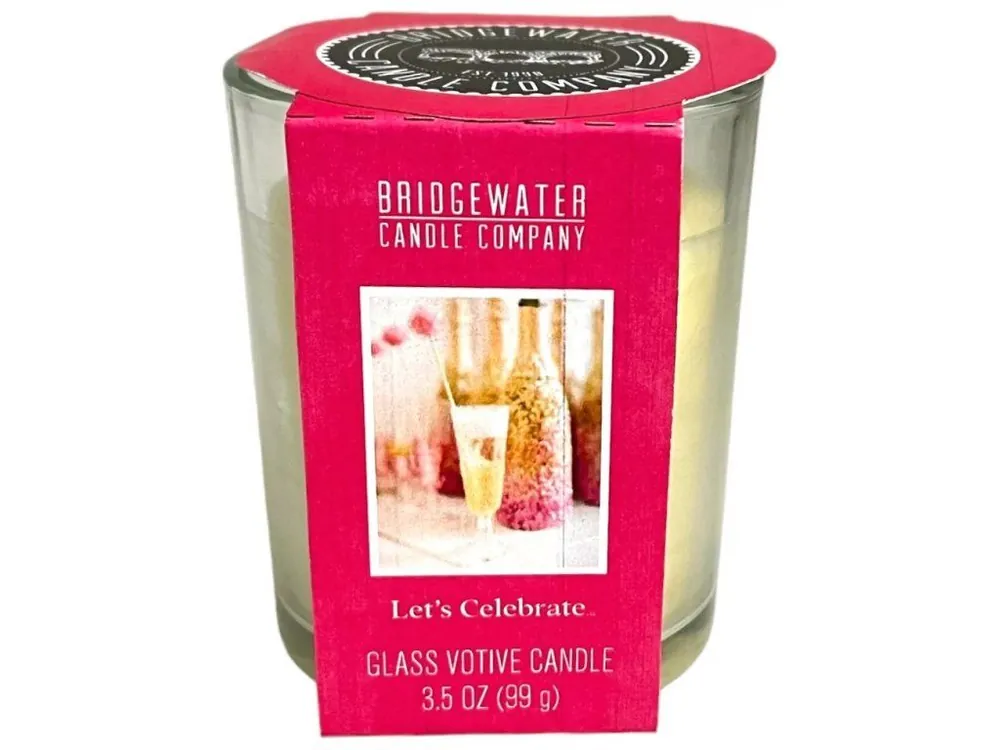 Vrácení Zdarma Bridgewater Candle Company Votivní svíčka ve skleničce Let´s Celebrate 99 g