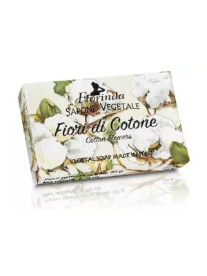 Florinda Italské rostlinné mýdlo Fiori Di Cotone (květy bavlny) 50 g Zlevněný
