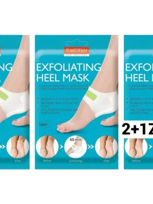 Značkový Purederm Exfoliační maska na paty AKCE 2+1 ZDARMA 3 páry/ 6 ks