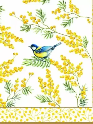Easy Life Papírový ubrousek Mimosa 33×33 cm 20 ks Poslední Šance
