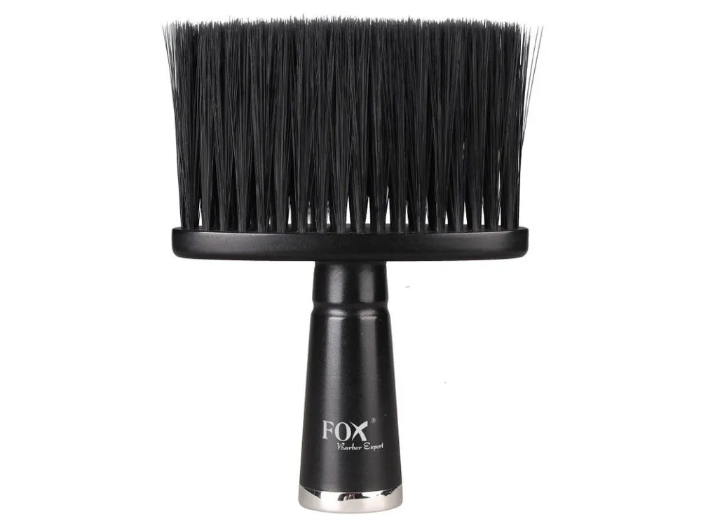 FOX Barber Expert Professional Neck Brush - profi oprašovací štětka - černá Cenový Hit