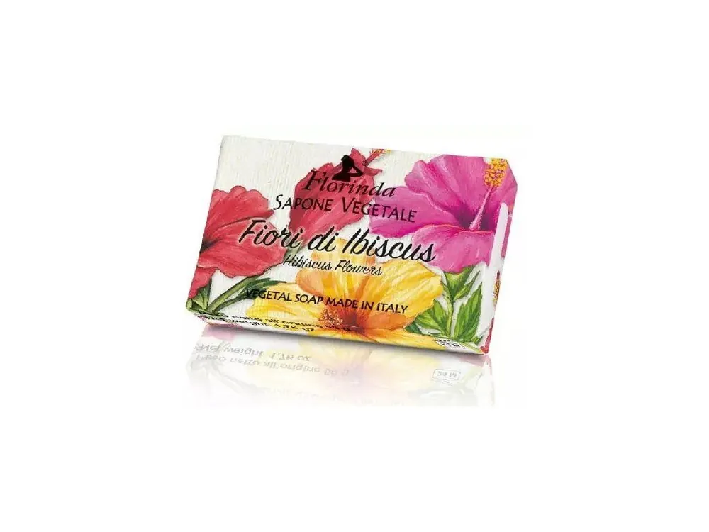 Must-Have Florinda Rostlinné italské mýdlo Fiori Di Ibiscus (květy ibišku) 50 g