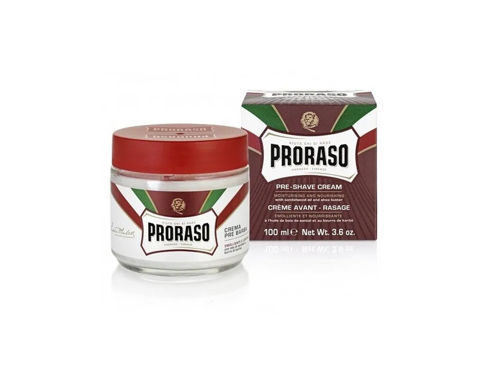 PRORASO Sandalwood Vyživující krém před i po holení - santalové dřevo 100ml Odeslání Ihned