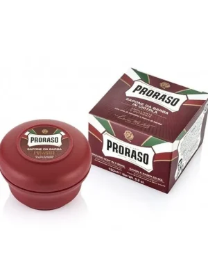 PRORASO Sandalwood Vyživující mýdlo v misce na holení tvrdých vousů - santalové dřevo 150ml Cenově Výhodný