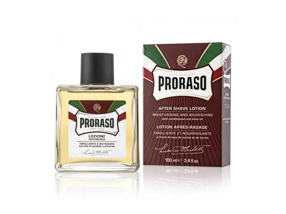 Rychlé Dodání PRORASO Sandalwood Vyživující voda po holení - santalové dřevo 100ml